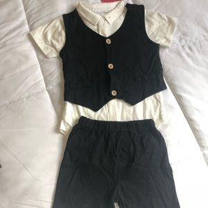 Toddler boys suit outfit
